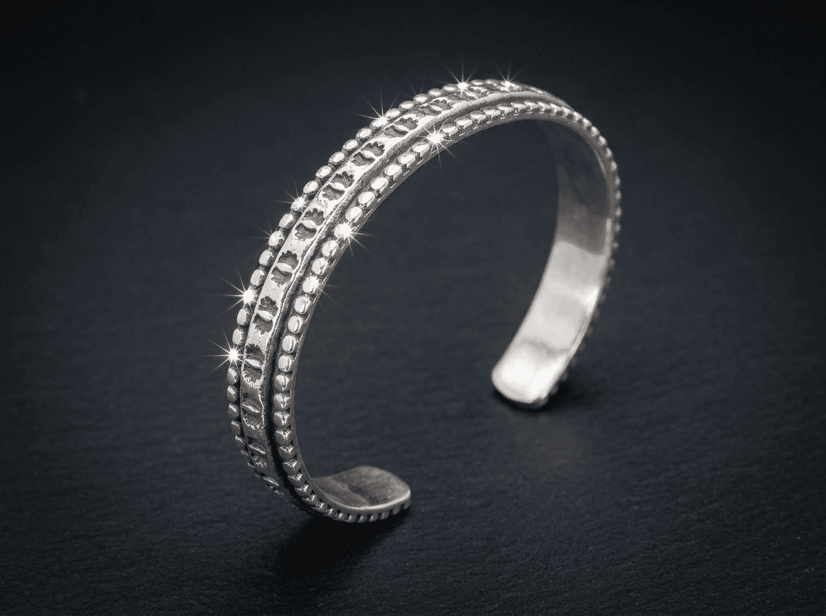 Sterling Silver Bracelet - Size 6.75 #090 - image 1 of 1