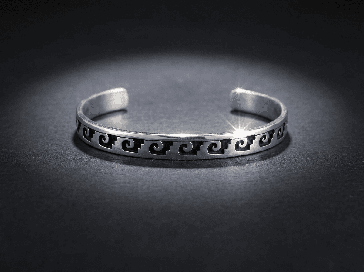 Sterling Silver Bracelet - Size 8 #062 - image 1 of 1