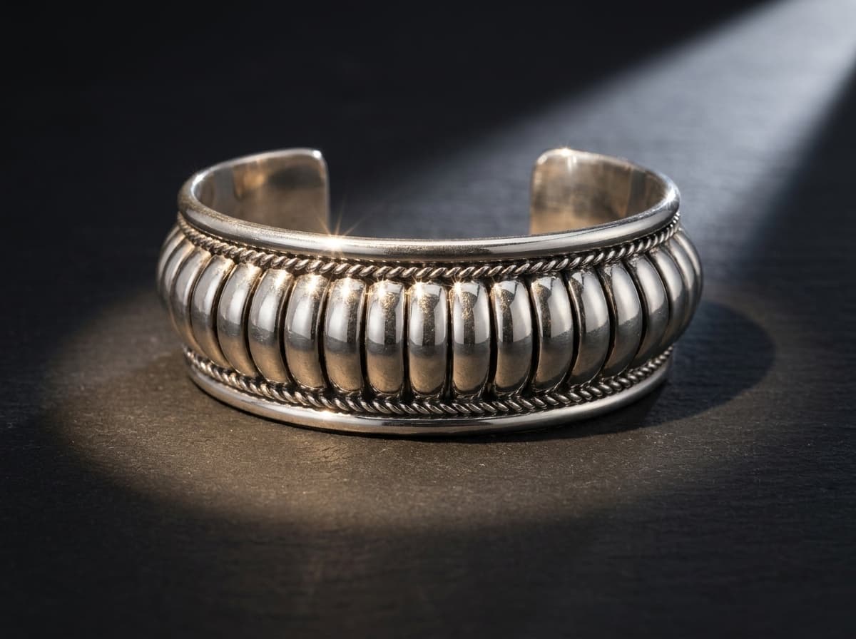 Sterling Silver Bracelet - Size 7.5 #103 - image 1 of 1