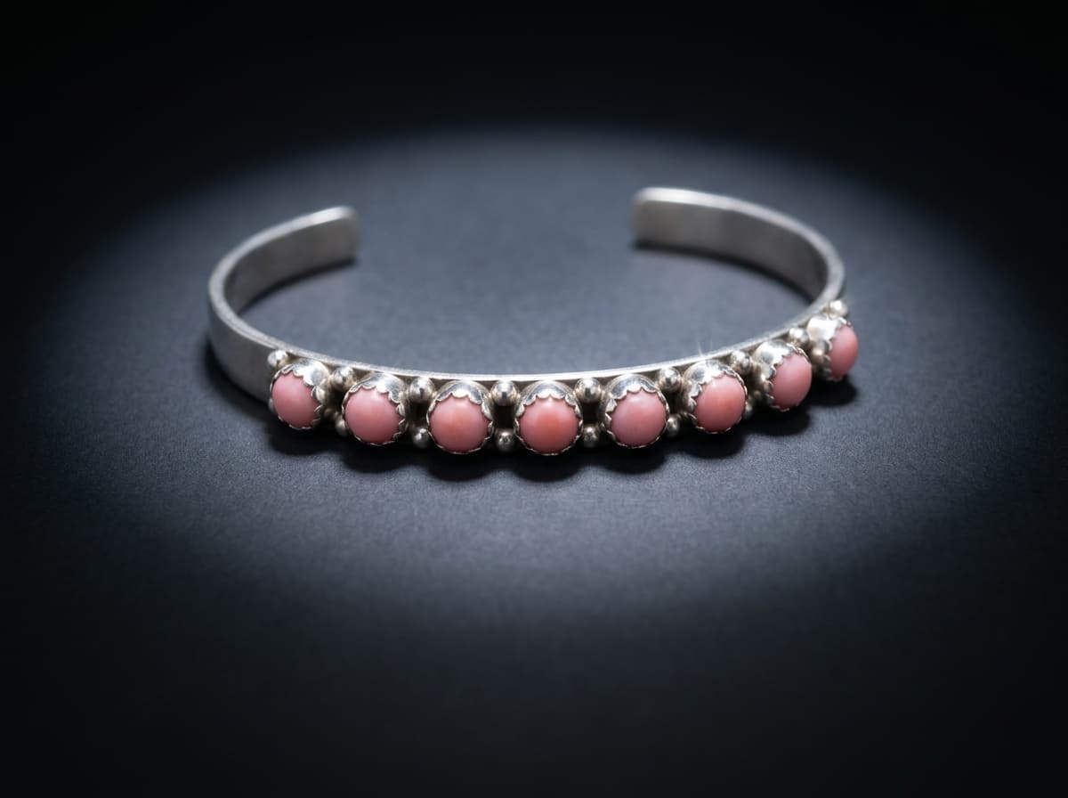 Sterling Silver Conch Shell Bracelet - Size 7 #039 - image 1 of 1