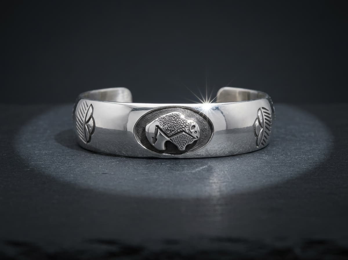 Sterling Silver Bracelet - Size 7.5 #098 - image 1 of 1