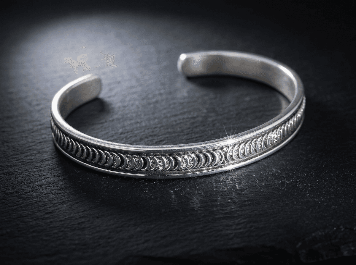 Sterling Silver Bracelet - Size 7 #092 - image 1 of 1