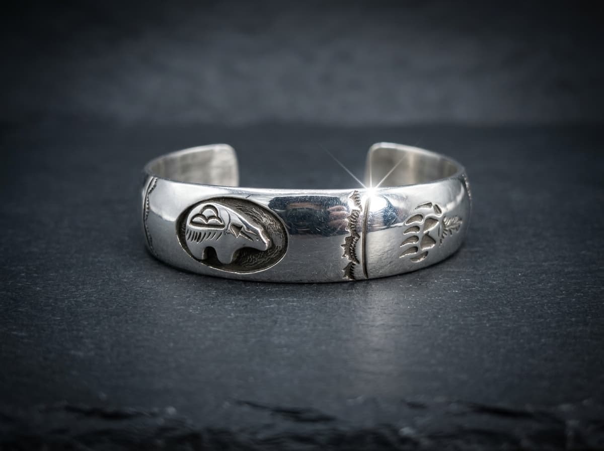 Sterling Silver Bracelet - Size 7.5 #097 - image 1 of 1