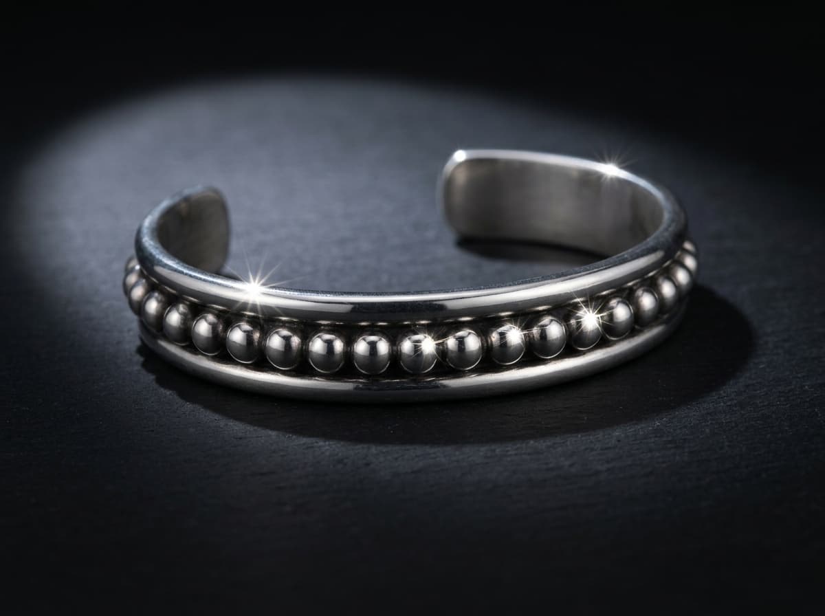 Sterling Silver Bracelet - Size 7 #081 - image 1 of 1