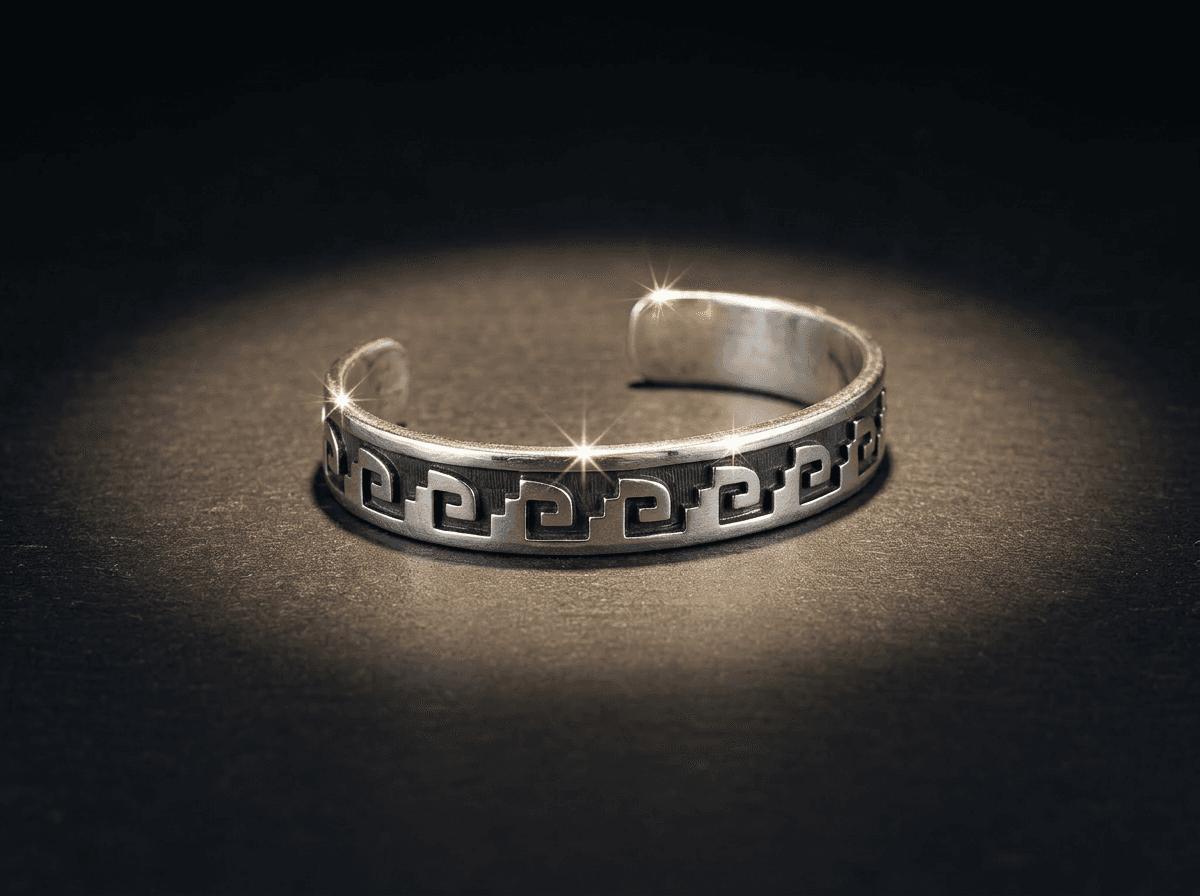 Sterling Silver Bracelet - Size 7.5 #059 - image 1 of 1