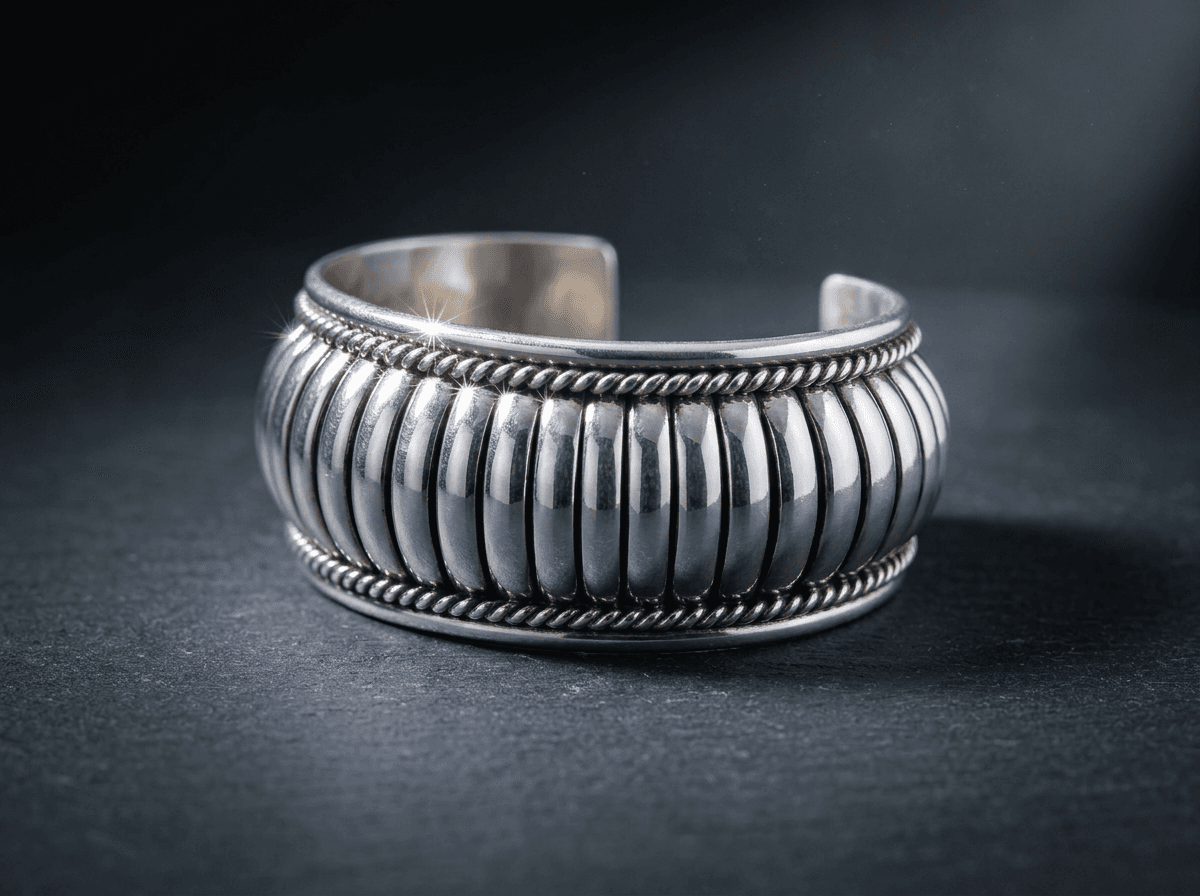 Sterling Silver Bracelet - Size 7 #104 - image 1 of 1