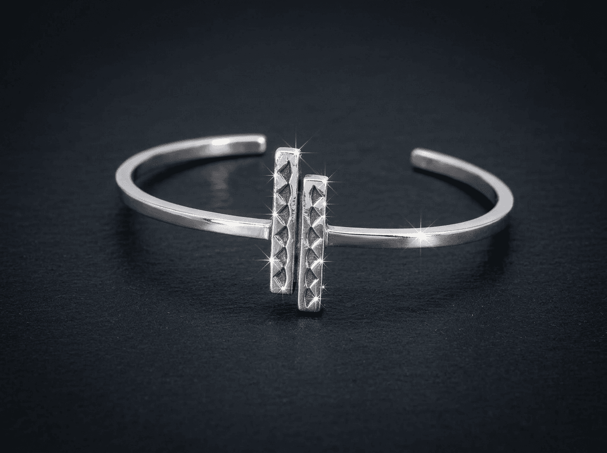 Sterling Silver Bracelet - Size 7 #069 - image 1 of 1