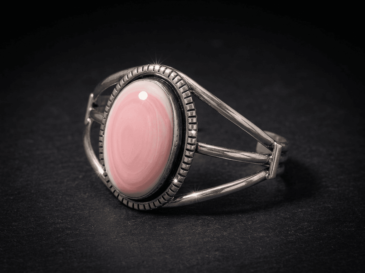 Sterling Silver Conch Shell Bracelet - Size 7.5 #037 - image 1 of 1