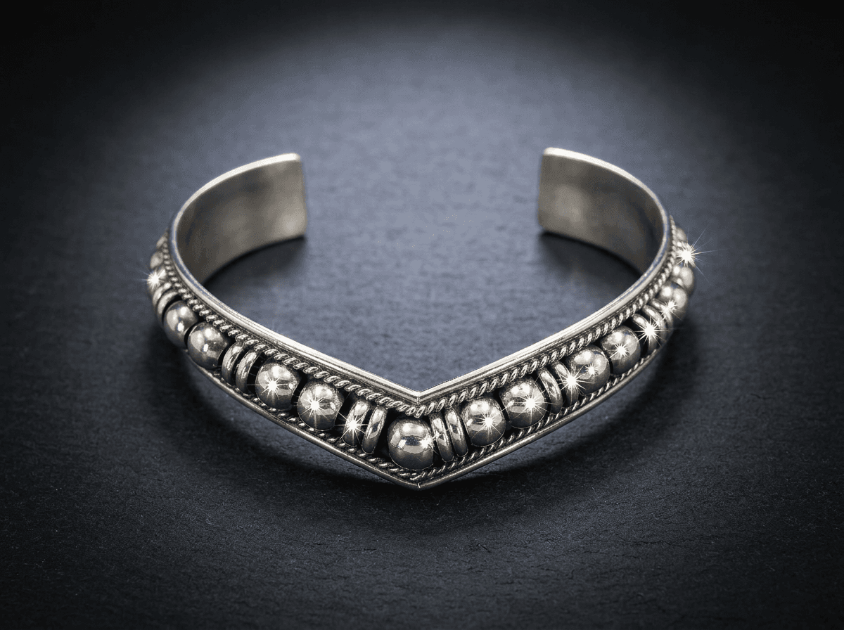 Sterling Silver Bracelet - Size 7 #087 - image 1 of 1