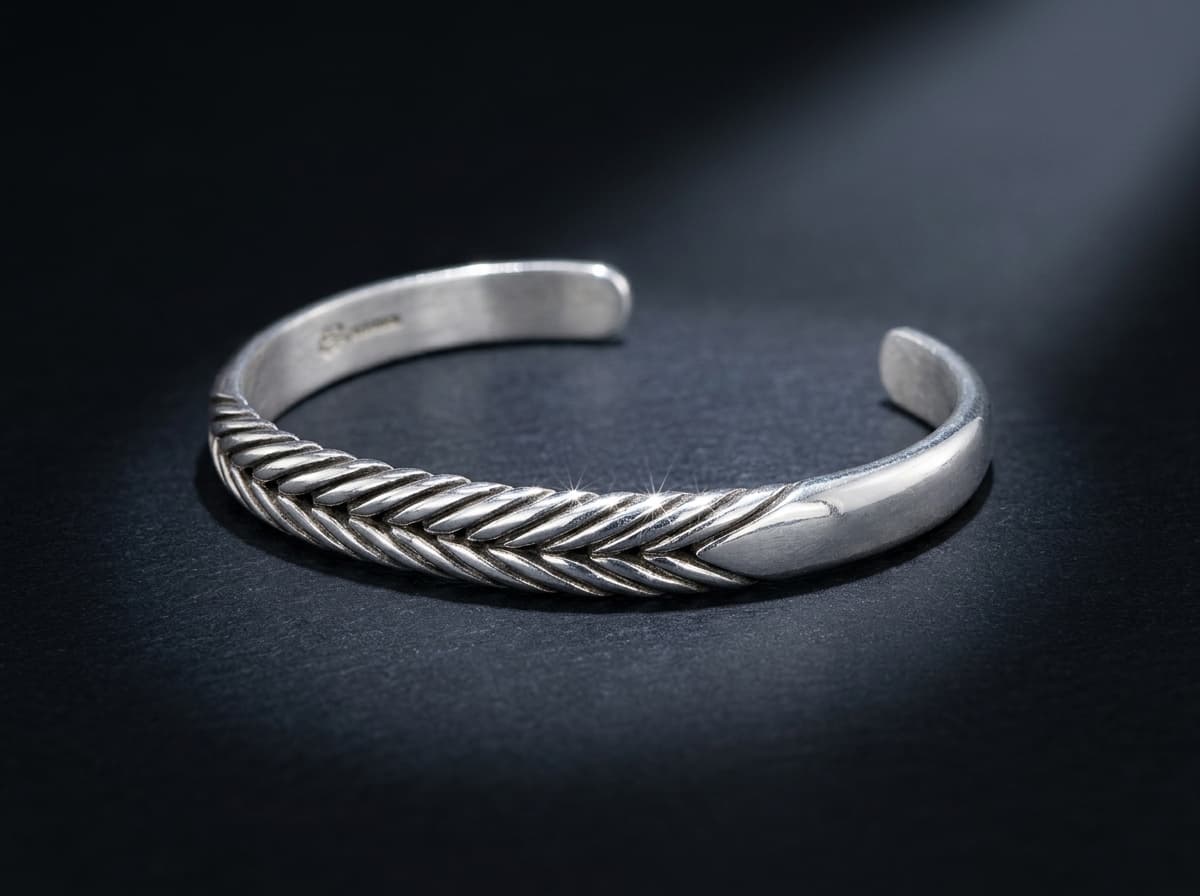 Sterling Silver Bracelet - Size 6.75 #073 - image 1 of 1