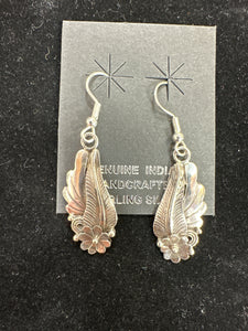 Navajo Prayer Feather Earrings 1 1/4″