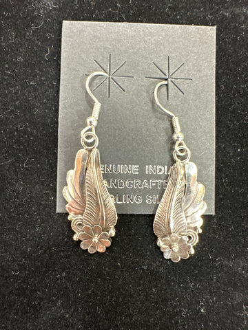 Navajo Prayer Feather Earrings 1 1/4″